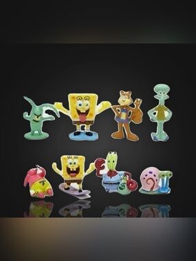 SpongeBob SquarePants Mini Figure Lot - Yellow Characters